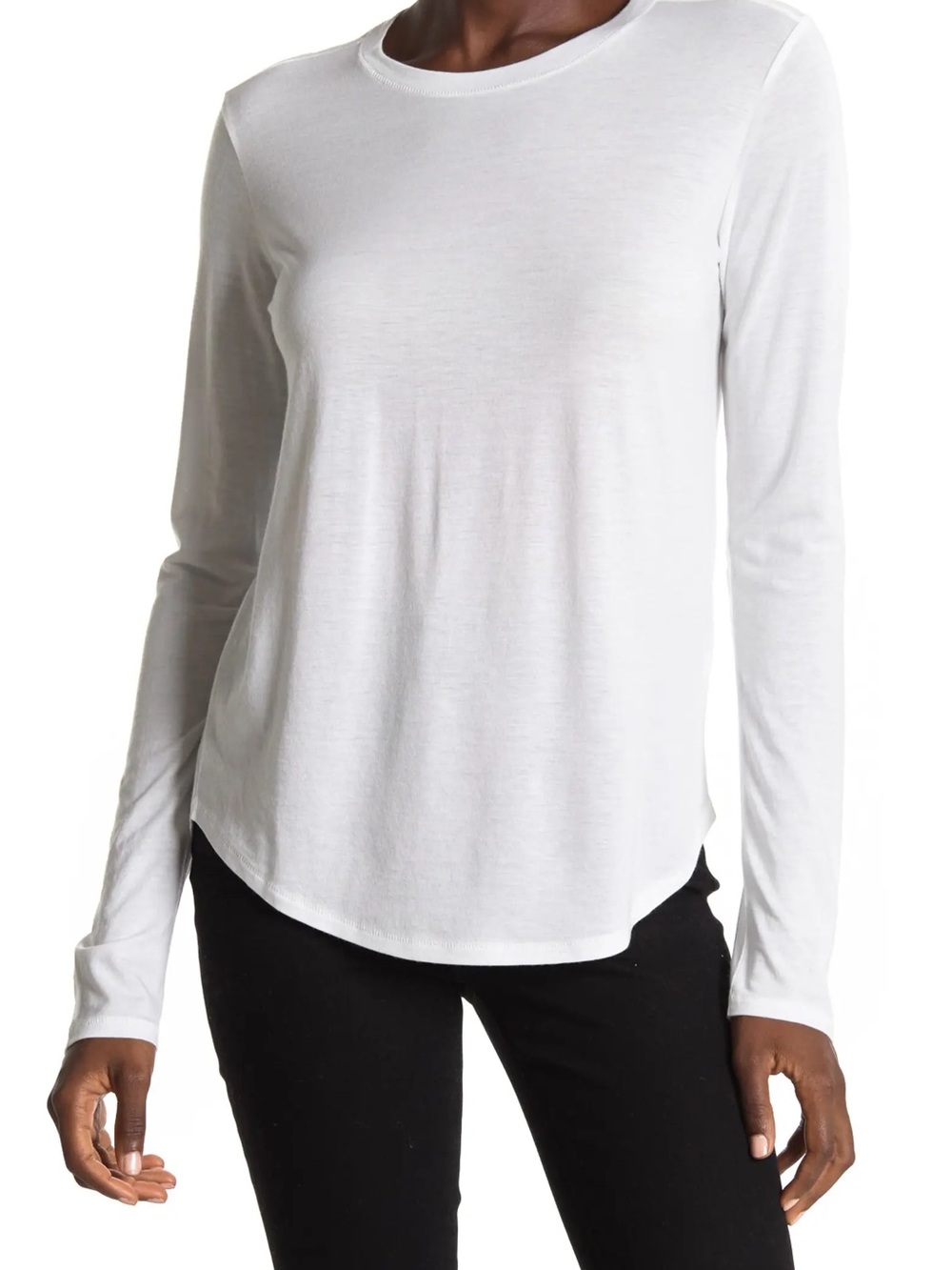 Vince White Little Boy Long Sleeve Crew Neck Top size S